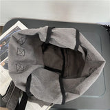 Teenager School Book Knapsack Bag Student Casual Minimalist Backpack