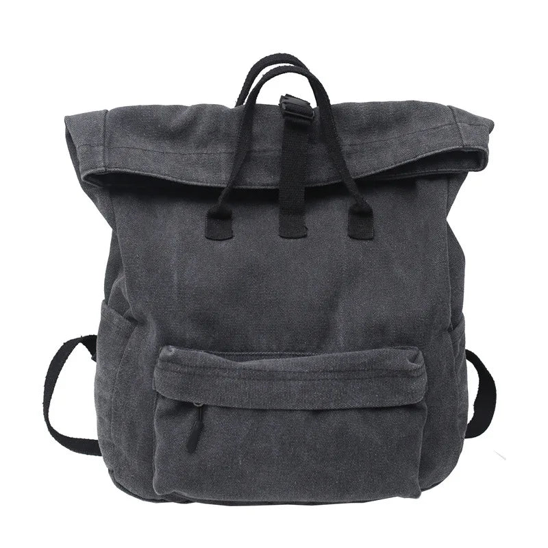 Teenager School Book Knapsack Bag Student Casual Minimalist Backpack