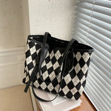 Big Capacity Tote Women Handbags Brown/Black PU Leather Shoulder Bags INS Bag