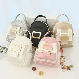 Women Backpack Set Large Capacity Soft Leather Female Shoulder Crossbody Bag