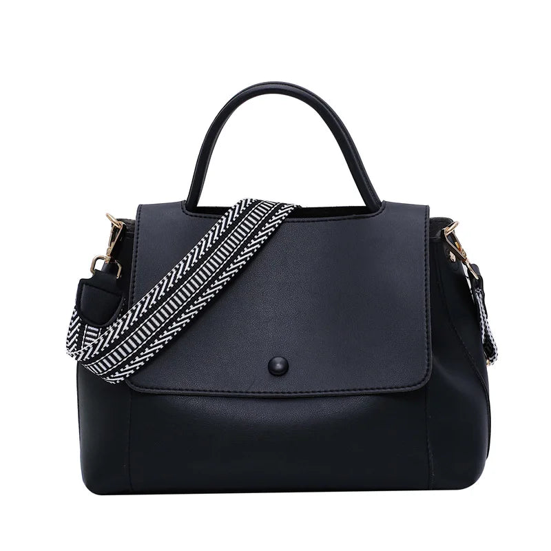 Large Capacity Tote Bag Women Pu Leather Shoulder Handbag