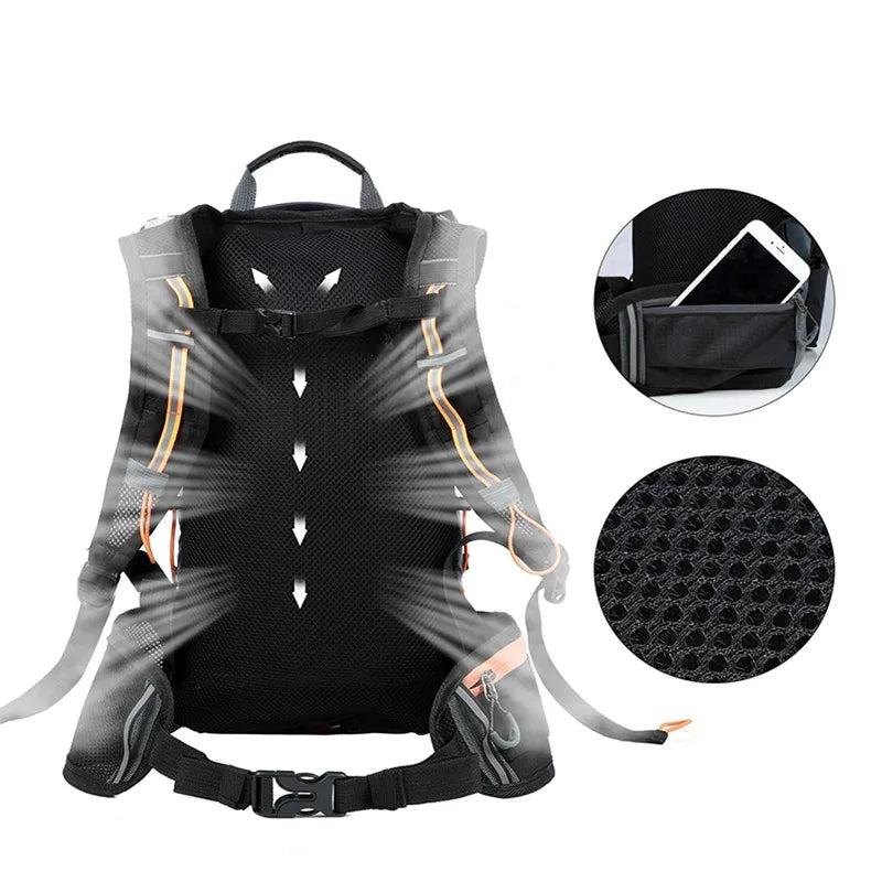 Waterproof Backpack Outdoor Sport Climbing Hiking Pouch Running Vest Bag
