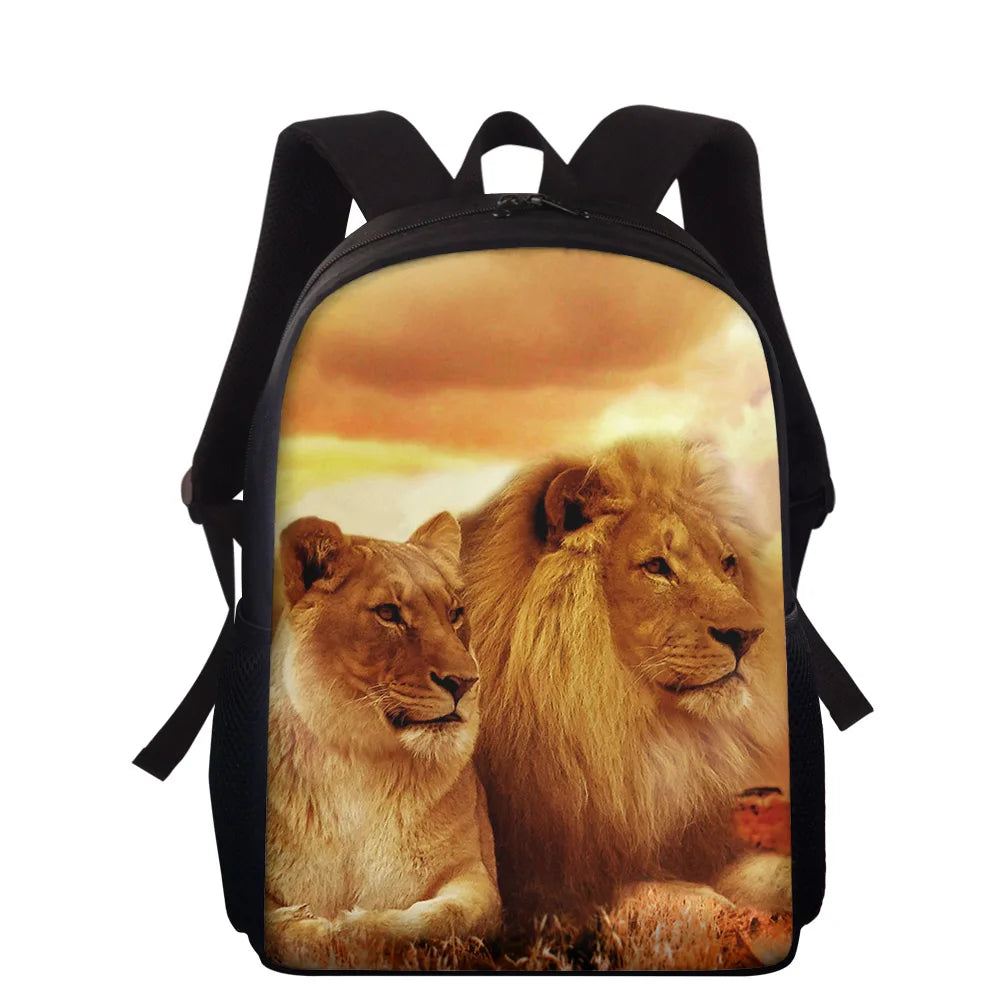 3D Print Kids Backpack School Bag Set For Teenager Boys Girls