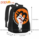 Bitcoin Cryptocurrency Backpack Large Capacity Bookbag Art Print Shopping Bag Sc