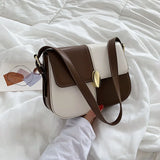 Square Shoulder Bag PU Leather Purses Messenger Bags