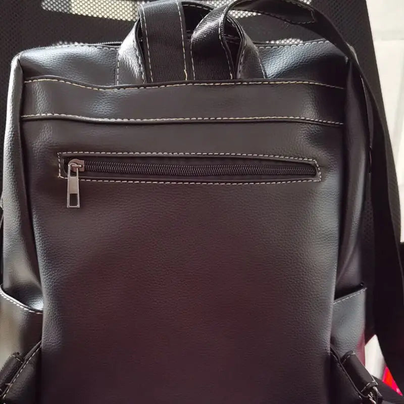 Women PU Leather Large Capacity Backpack Water-proof Travel Bag