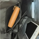 Women PU Leather Large Capacity Backpack Water-proof Travel Bag