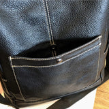 Women PU Leather Large Capacity Backpack Water-proof Travel Bag