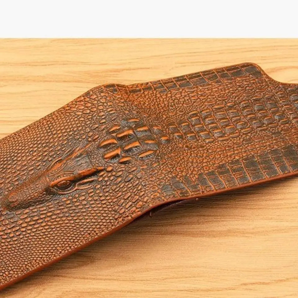 Brown Crocodile Wallets Small Vintage Bag