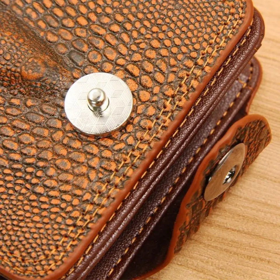 Brown Crocodile Wallets Small Vintage Bag