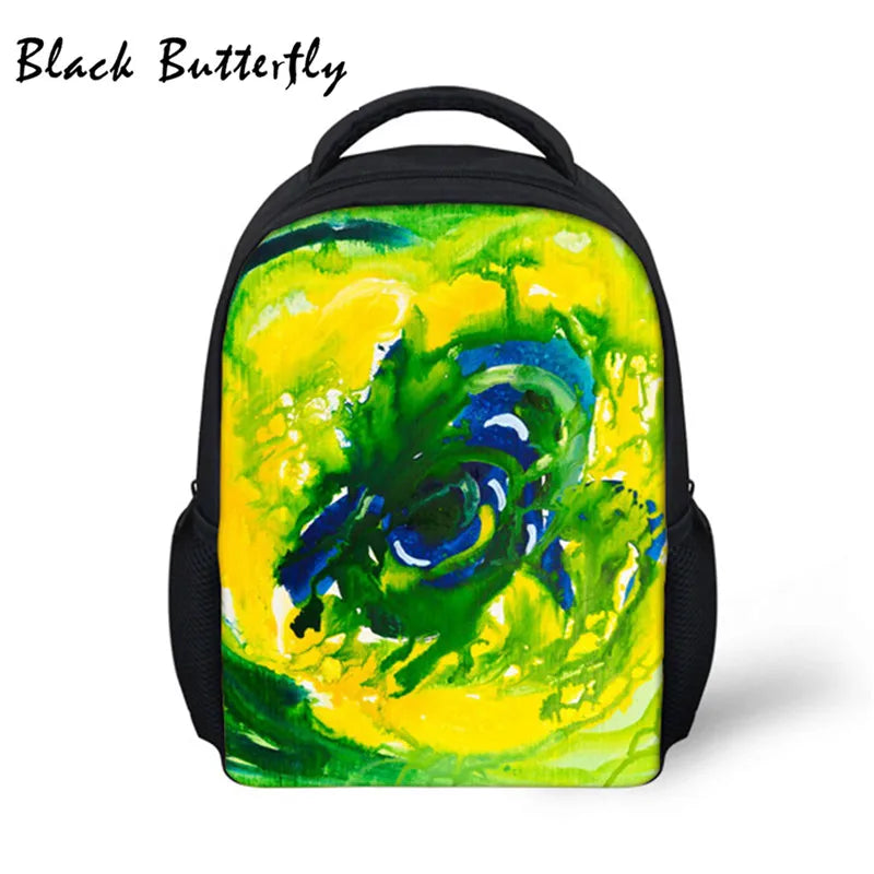 Butterfly Student Backpack Kids School Bags Colorful Pattern Children Book Bag K