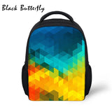 Butterfly Student Backpack Kids School Bags Colorful Pattern Children Book Bag K