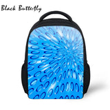 Butterfly Student Backpack Kids School Bags Water Colorful