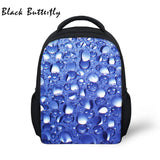 Butterfly Student Backpack Kids School Bags Water Colorful