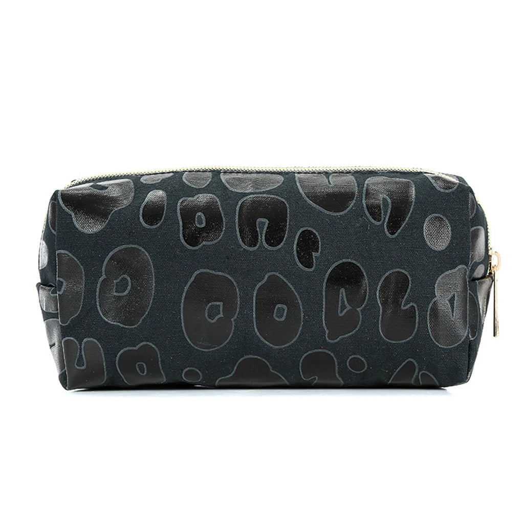 Leopard Print Cosmetic Bag Portable Storage Handbag