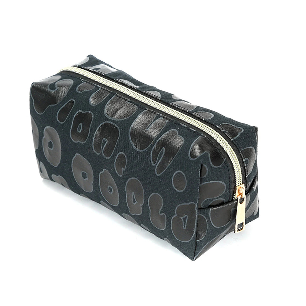 Leopard Print Cosmetic Bag Portable Storage Handbag