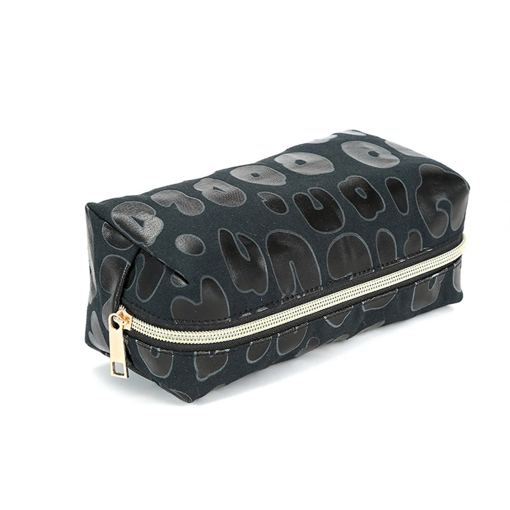 Leopard Print Cosmetic Bag Portable Storage Handbag