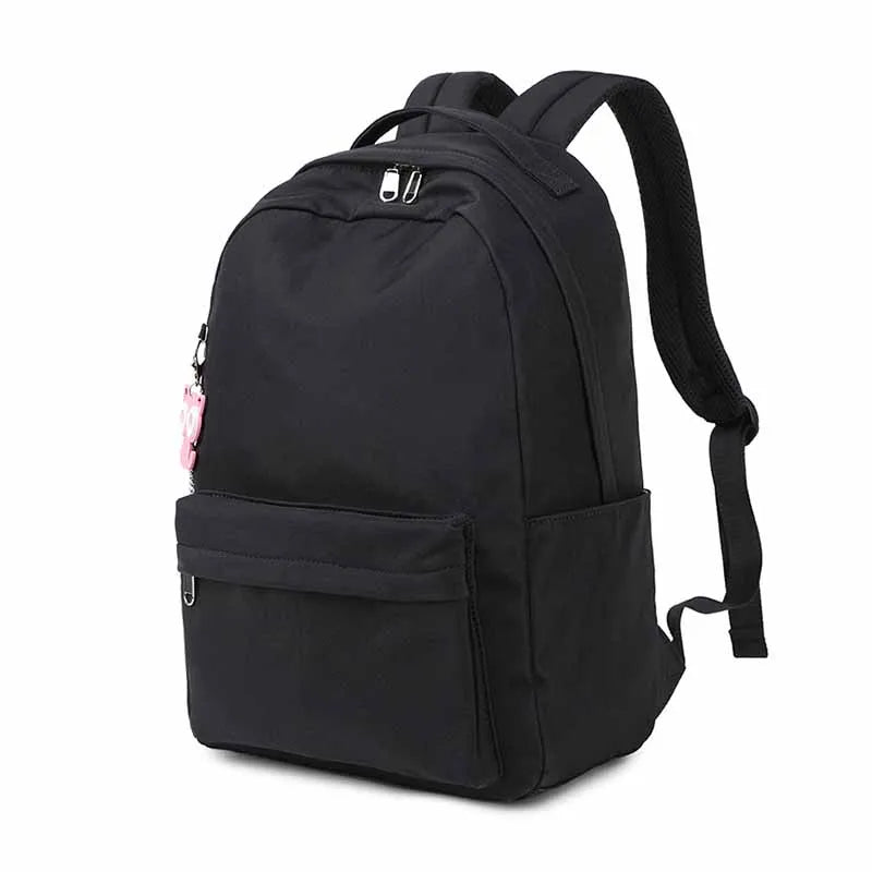 Nylon Laptop Capacity Junior High School Female Students Daily Class Backpack