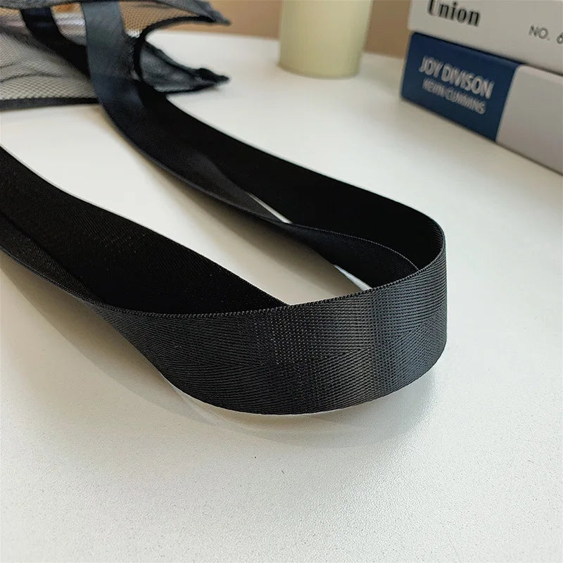 Nylon Mesh Beach Bag Girls Shopper Shoulder Bag Summer Tote Bags For Women