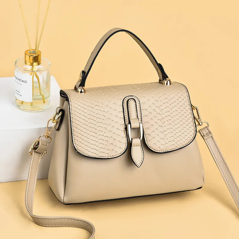 Pink Leather Shoulder Bags Small Chains Flap Bags