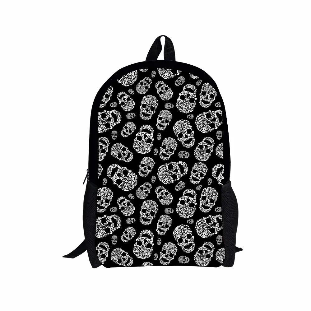 Skull Backpack for Girls Student Kids Bagpack