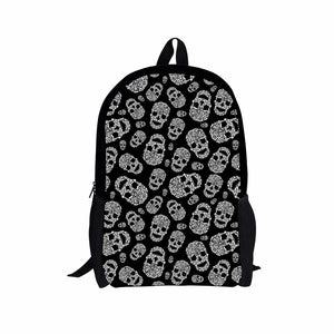 Skull Backpack for Girls Student Kids Bagpack