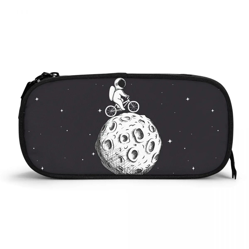 Outer Spaceman Print Pencil Case for Kids Boy Girl