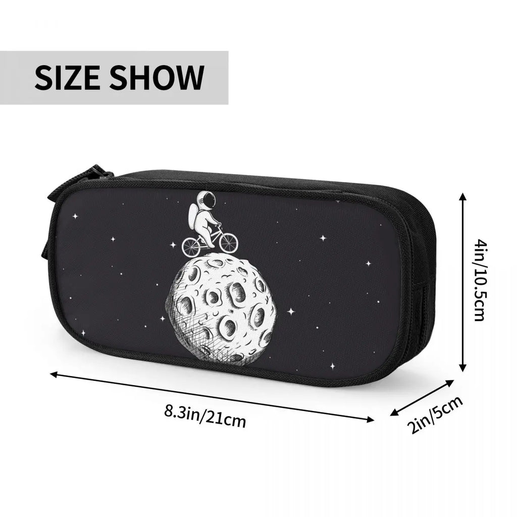 Outer Spaceman Print Pencil Case for Kids Boy Girl