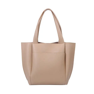 Large Capacity Tote Bag for Women Soft Pu Leather Shoulder Handbag