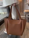 Large Capacity Tote Bag for Women Soft Pu Leather Shoulder Handbag