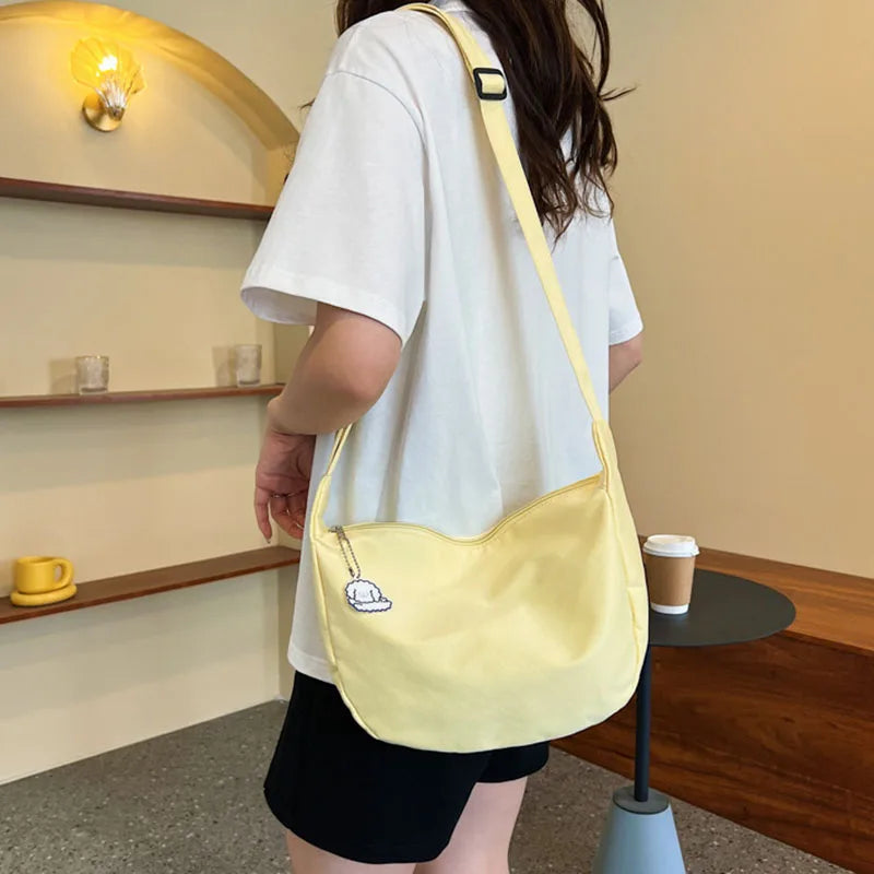 Women Canvas Shoulder Bags Large Capacity Messenger Handbags
