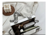 Casual Women Crossbody Shoulder Bag Chain Clutch Purse PU Leather