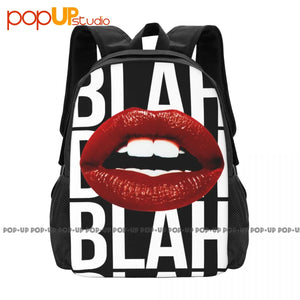 3D Printed Lips Kiss Tumblr Backpack - Large Capacity Schoolbag