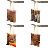 British Shorthair Casual Shopping Bag Women Double Print Cat Pet An