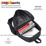 Bmx Silhouette Boys Girls Stunt Bicycle Cycle Backpack Large Capacity Print
