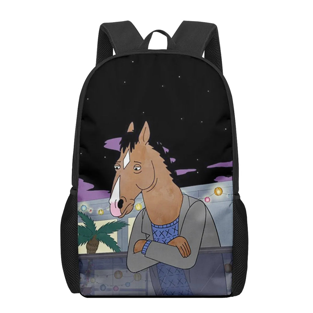 Bo Jack Horseman 3D Pattern School Bag for Children Girls Boys