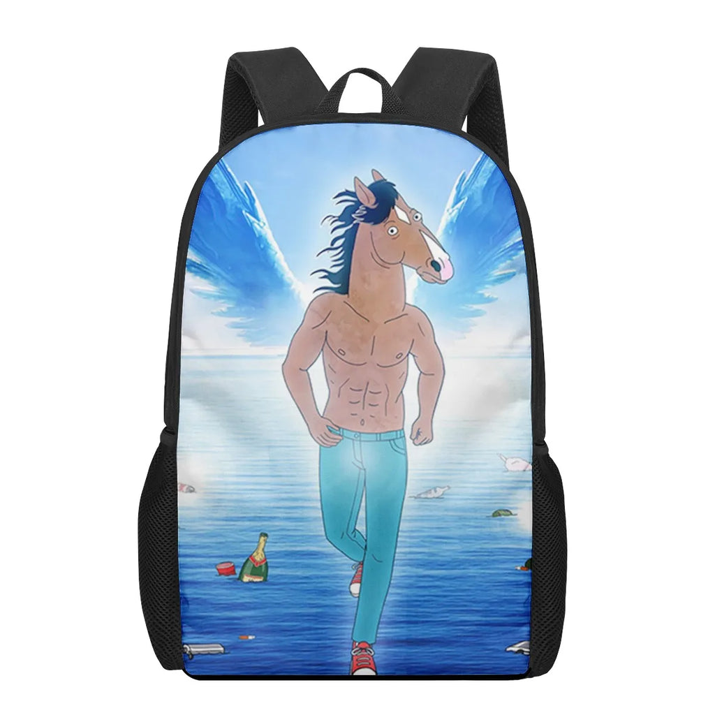 Bo Jack Horseman 3D Pattern School Bag for Children Girls Boys