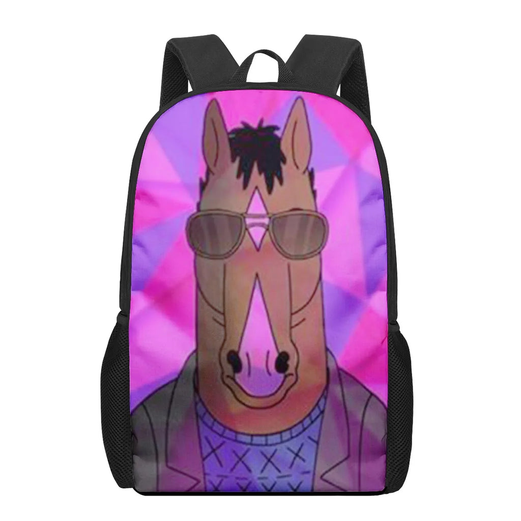 Bo Jack Horseman 3D Pattern School Bag for Children Girls Boys