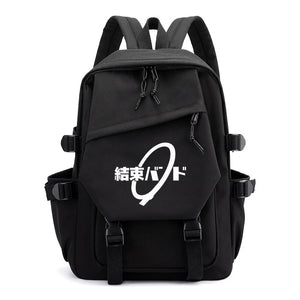 Bocchi The Rock Anime Zip Big Backpack Unisex Teens School Bags