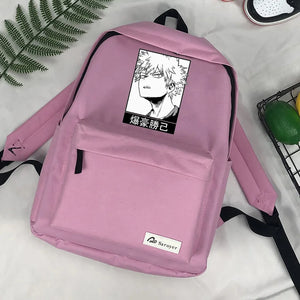 My Hero Academia Bakugo Cartoon Schoolbag Backpack Teens Laptop Travel Bag