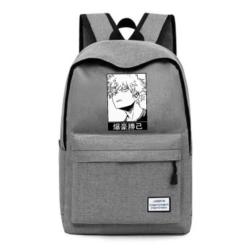 My Hero Academia Bakugo Cartoon Schoolbag Backpack Teens Laptop Travel Bag