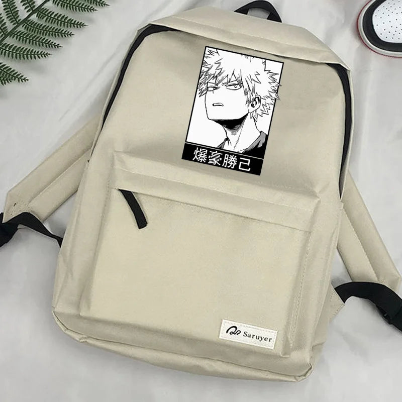 My Hero Academia Bakugo Cartoon Schoolbag Backpack Teens Laptop Travel Bag