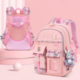 Smooth Zipper Spacious School Bag for Primary Students