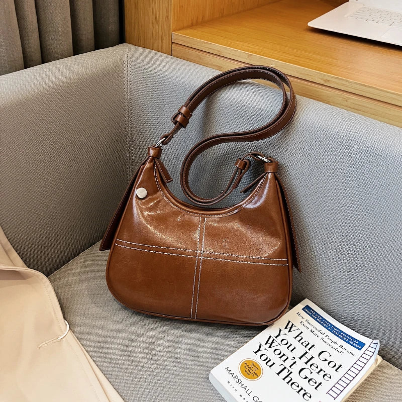 Boston Leather Shoulder Bag Women's Handbag Crossbody Bag