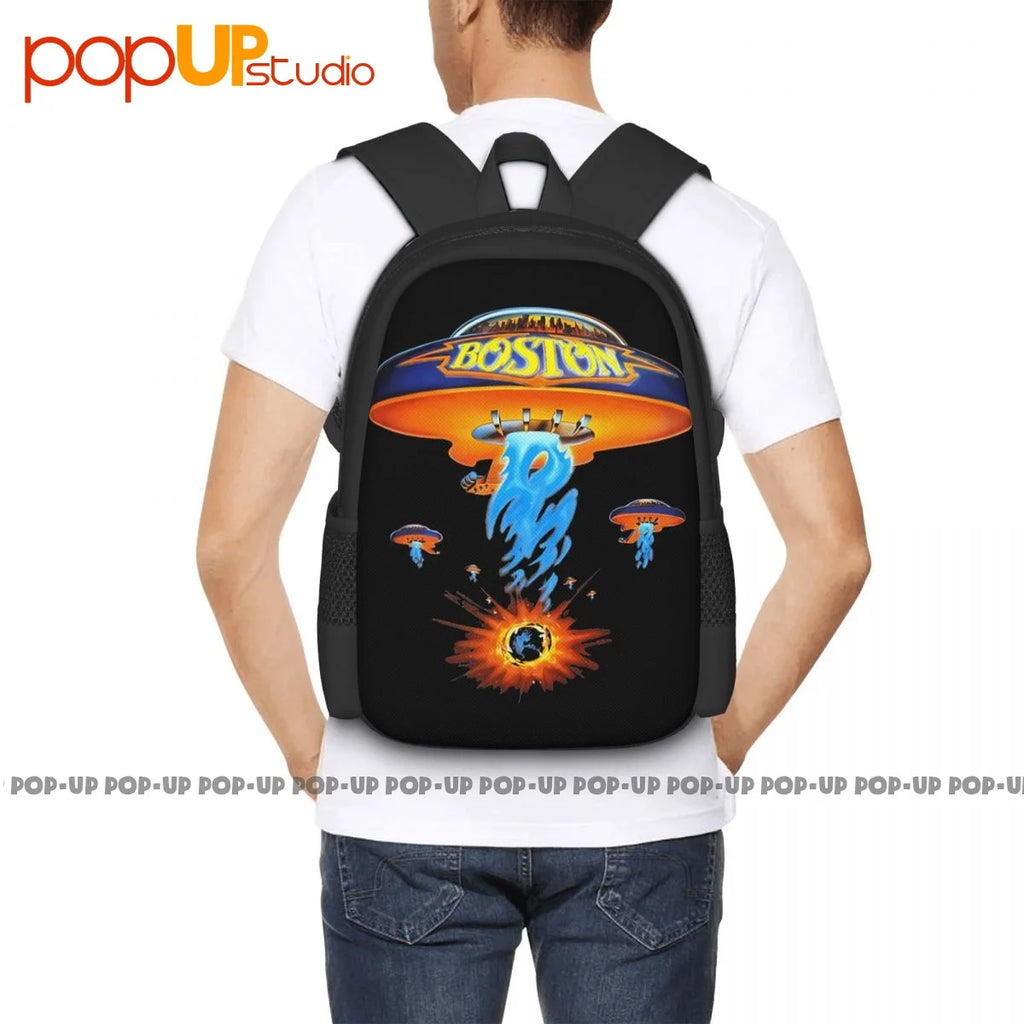 Boston Rock Band Concert Tour 1987 Backpack Large Capacity Hot Art Print