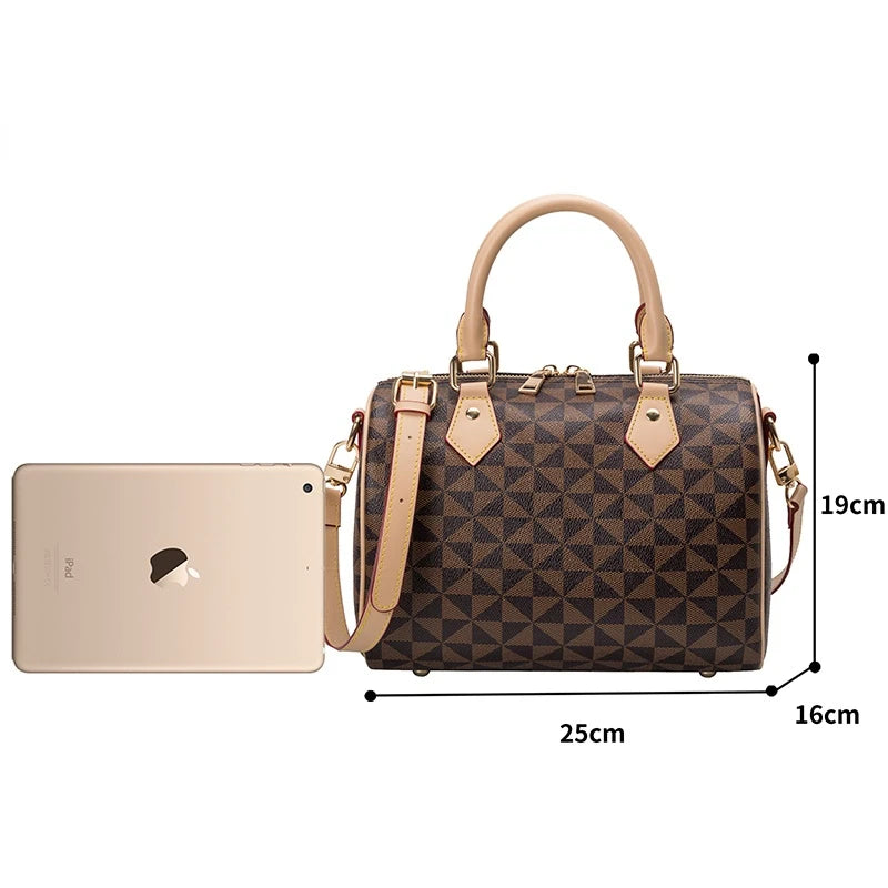 Boston Plaid Crossbody Shopper Bag