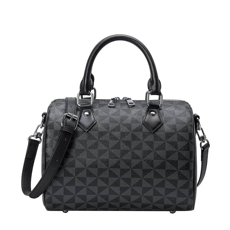 Boston Plaid Crossbody Shopper Bag