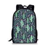 Botany Printing Backpack for School Girls Travel Bag