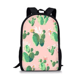 Botany Printing Backpack for School Girls Travel Bag