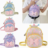 Bow Sequins Children's Bag Princess PU Backpack Kindergarten Girl Backpack